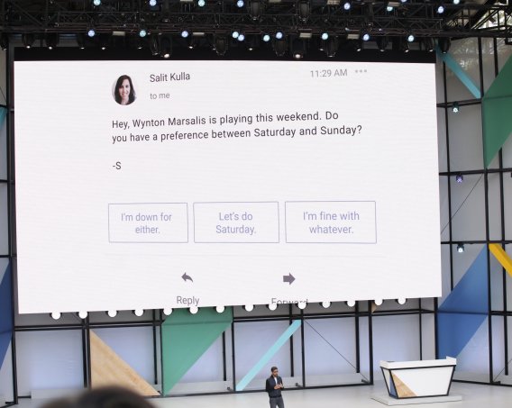Итоги Google I/O 2017: умные ответы в Gmail, обновлённый Google Assistant и подробности об Android O